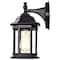Nuvo Hopkins Outdoor Small Wall Lantern 1 Light Matte Black Finish 60/6119 - alternate 2